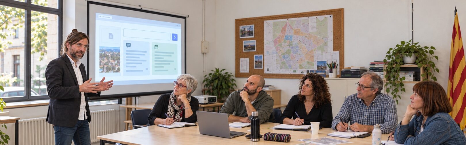 Multitud de persones aixecant les mans, símbol de la participació que inspira el blog de Neòpolis